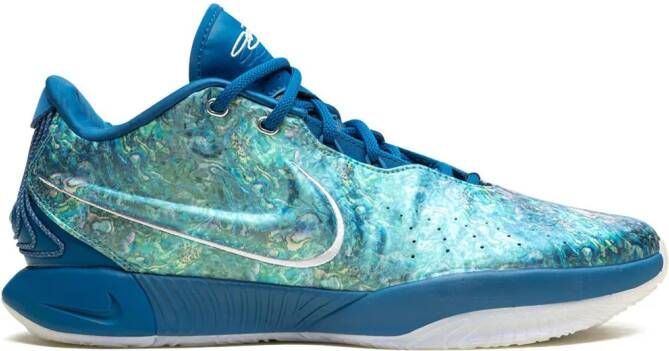 Nike LeBron 21 "Abalone" sneakers Blauw