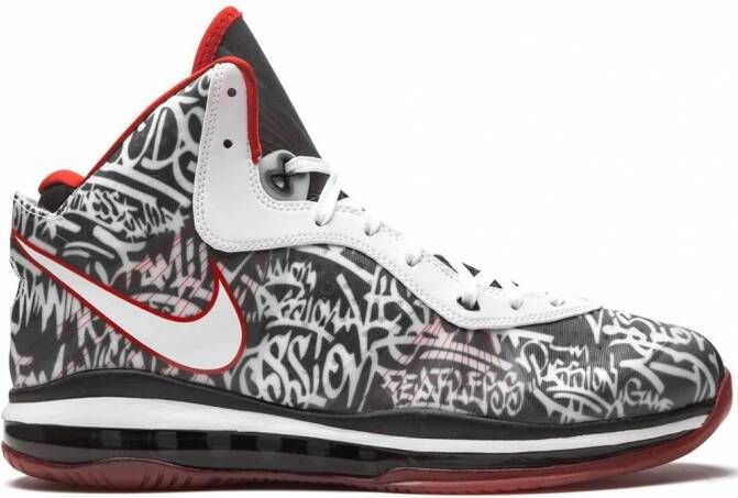 Nike "Lebron VIII QS Graffiti sneakers" Zwart