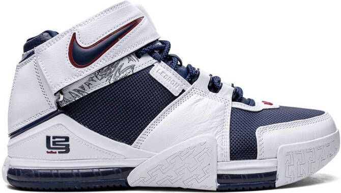 Nike LeBron Zoom 2 high-top sneakers Wit