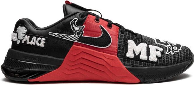 Nike "Metcon 8 MF Mat Fraser Black Red sneakers" Zwart