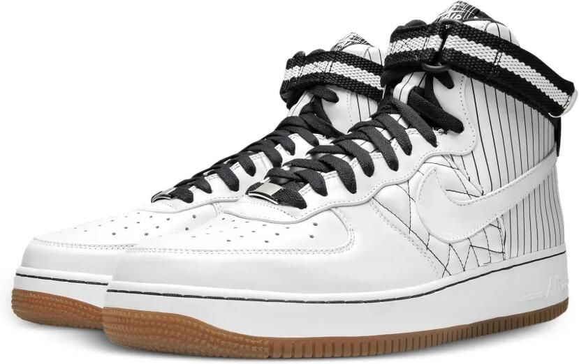 Nike Air Force 1 High Premium pinstripe sneakers Wit - Foto 4