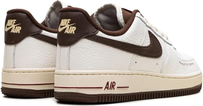 Nike Air Force 1 Low "Howard University Sail Bison Dragon Red" sneakers Wit - Foto 3