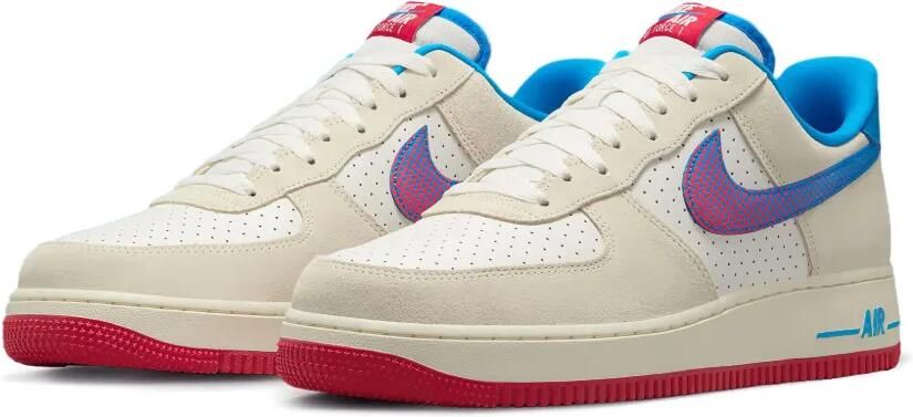 Nike Air Force 1 Low " Inc Pop Art Coconut Milk Sail Photo Blue University Red" sneakers Wit - Foto 5