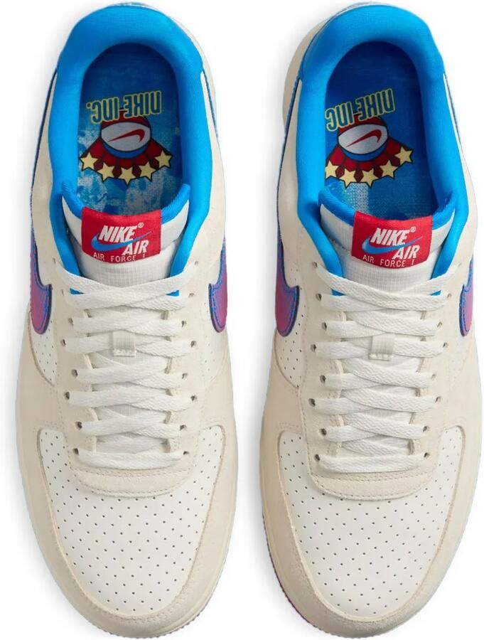 Nike Air Force 1 Low " Inc Pop Art Coconut Milk Sail Photo Blue University Red" sneakers Wit - Foto 2