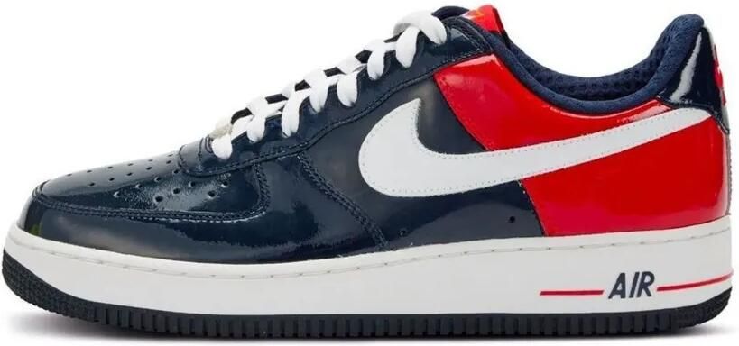 Nike Air Force 1 Premium geperforeerde leren sneakers Blauw