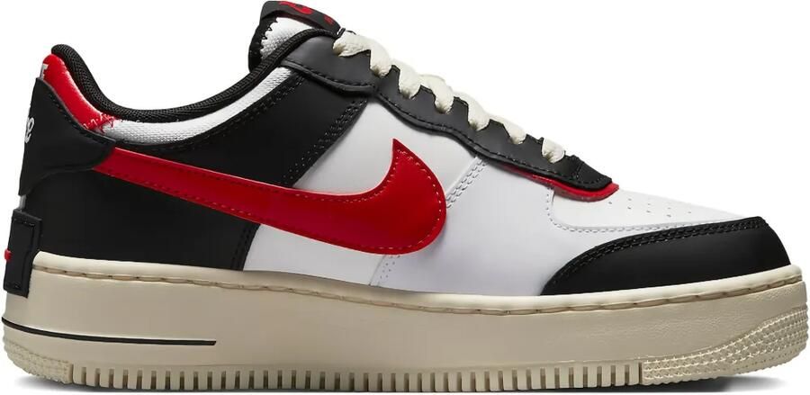 Nike Air Force 1 Shadow DR7883-102 "University Red" sneakers Zwart