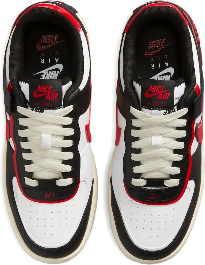 Nike Air Force 1 Shadow DR7883-102 "University Red" sneakers Zwart - Foto 2
