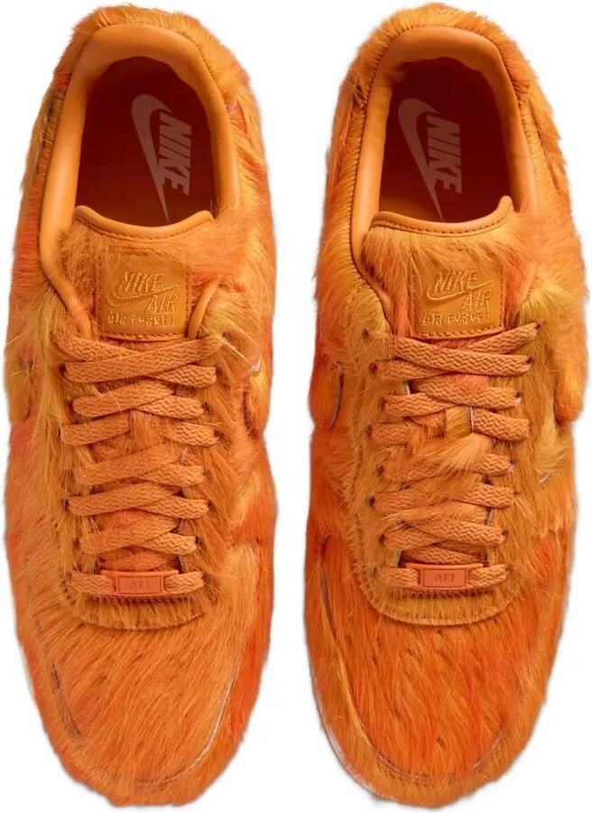 Nike Air Force 1 sneakers met ponyhaar Oranje - Foto 3