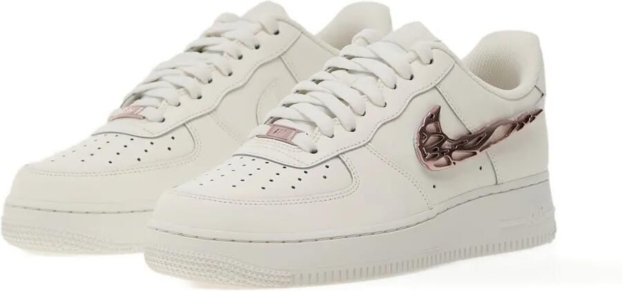 Nike Air Force 1'07 Lx sneakers met metallic logo Wit - Foto 5