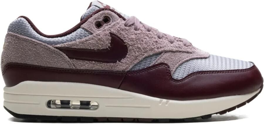Nike Air Max 1 Essential Premium "Cement Grey Taupe Grey Phantom Burgundy Crush" sneakers Grijs