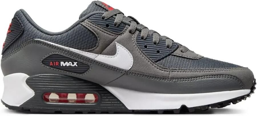 Nike Air Max 90 "Iron Grey University Red" sneakers Grijs