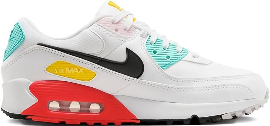 Nike Air Max 90 "White Black Pink Foam Bright Crimson" sneakers Wit