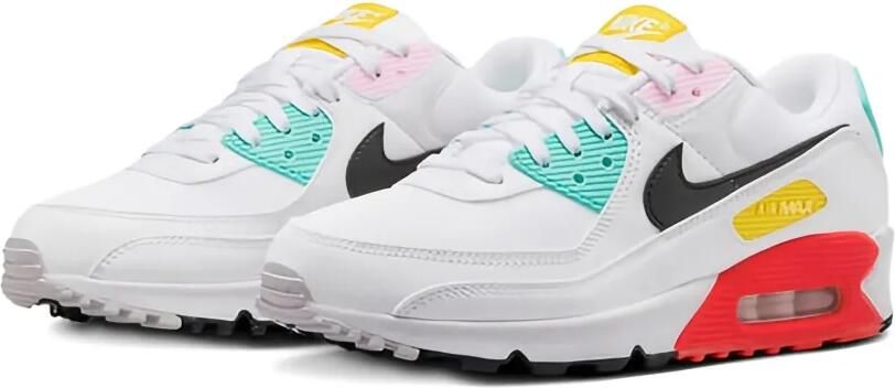 Nike Air Max 90 "White Black Pink Foam Bright Crimson" sneakers Wit - Foto 4