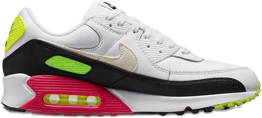 Nike Air Max 90 "White Black Volt Rush Pink" sneakers Wit