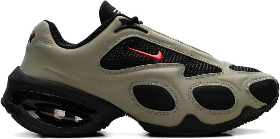 Nike Air Max Muse "Black University Red-Oil Green-Metallic Silver" sneakers Groen