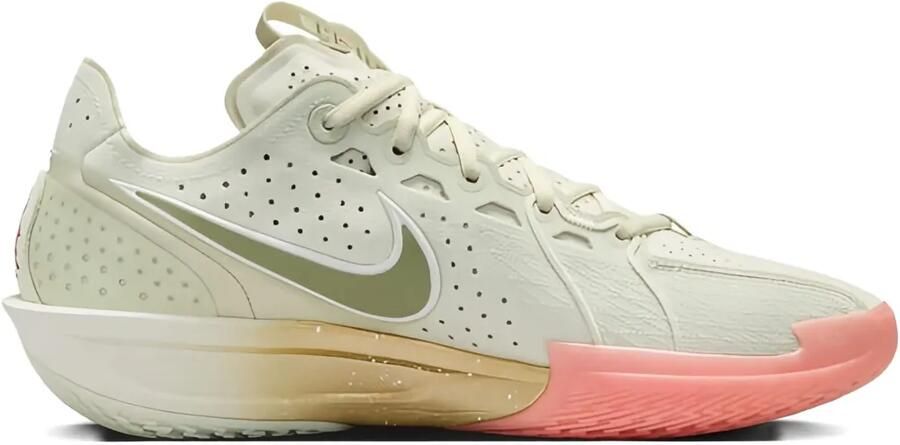 Nike Air Zoom GT Cut 3 "Our Holiday Sea Glass Oil Green Metallic Gold University Red Light Wild Mango Sail" sneakers Groen