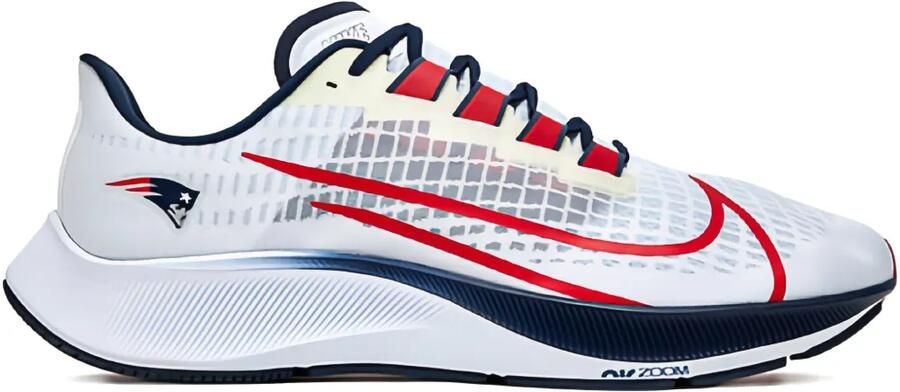 Nike Air Zoom Pegasus 37 "NFL NE Patriots" hardloopsneakers Wit - Foto 13
