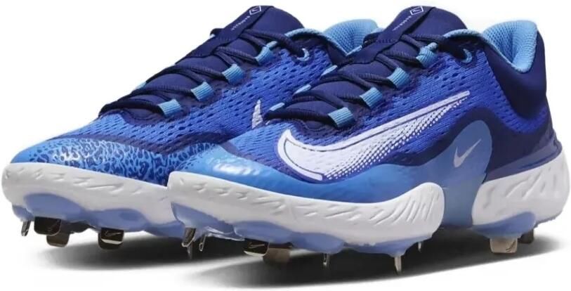 Nike Alpha Huarache Elite 4 Low "Hyper Royal White" sneakers Blauw - Foto 4
