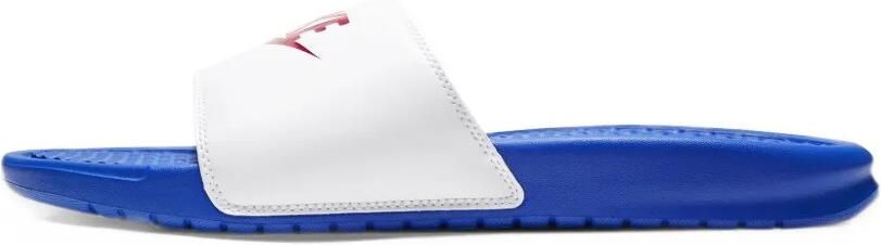 Nike Benassi JDI logo-print slides Blauw