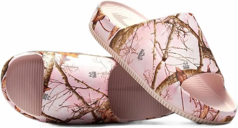 Nike Calm camouflage-print slides Roze - Foto 2