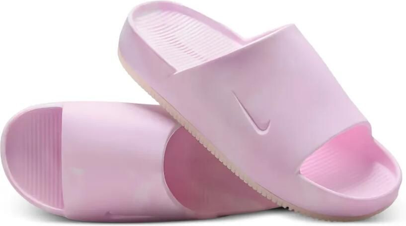 Nike Calm SE slippers met logo-reliëf Roze