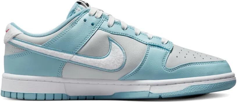 Nike Dunk Low Retro fleece-Swoosh sneakers Blauw