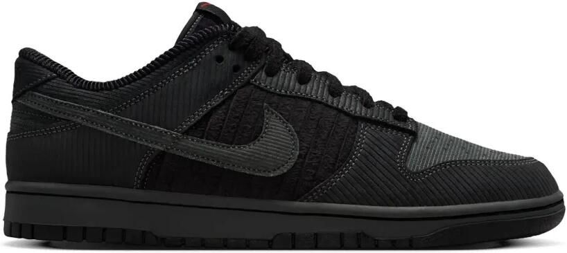 Nike Dunk Low Retro Premium ribfluwelen sneakers Zwart