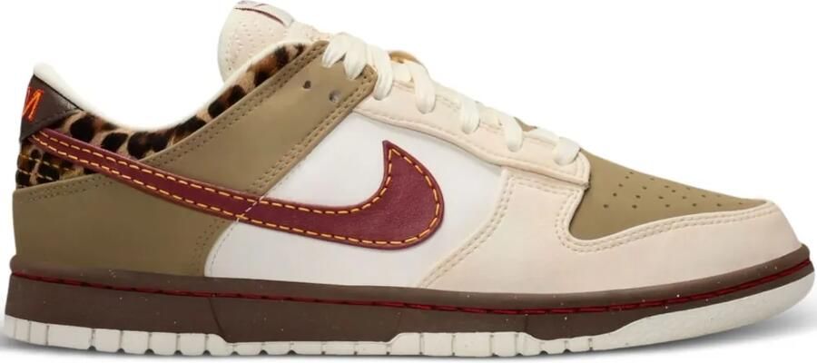 Nike Dunk Low sneakers met luipaardprint Beige - Foto 4