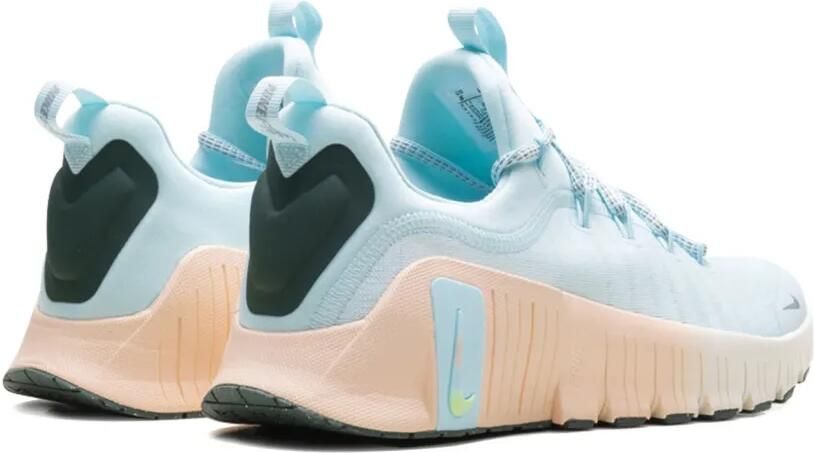 Nike Free Metcon 6 Premium "Glacier Blue Washed Coral Vintage Green Metallic Silver" sneakers Blauw - Foto 4