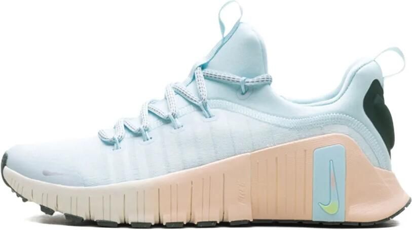 Nike Free Metcon 6 Premium "Glacier Blue Washed Coral Vintage Green Metallic Silver" sneakers Blauw - Foto 3