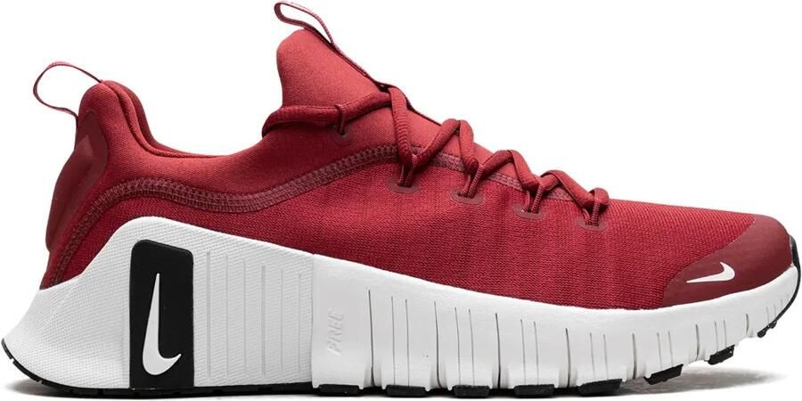 Nike Free Metcon 6 "Team Crimson Black White" sneakers Rood