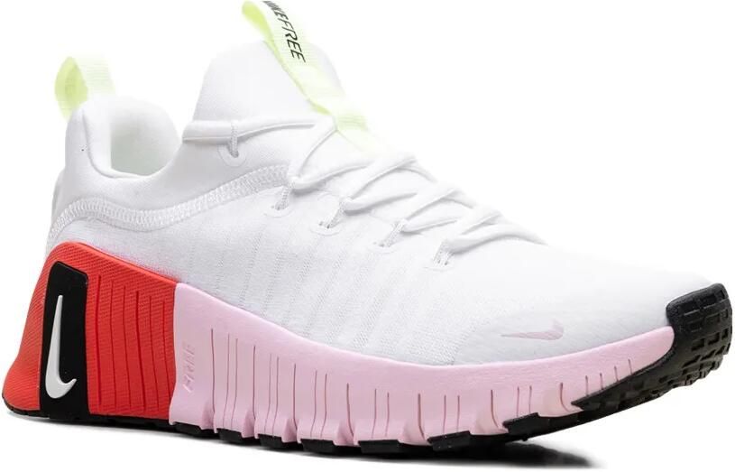 Nike Free Metcon 6 WMNS "White Barely Volt Bright Crimson Pink Foam" sneakers Wit - Foto 2