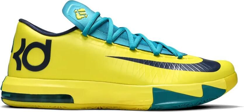 Nike KD 6 sneakers Geel