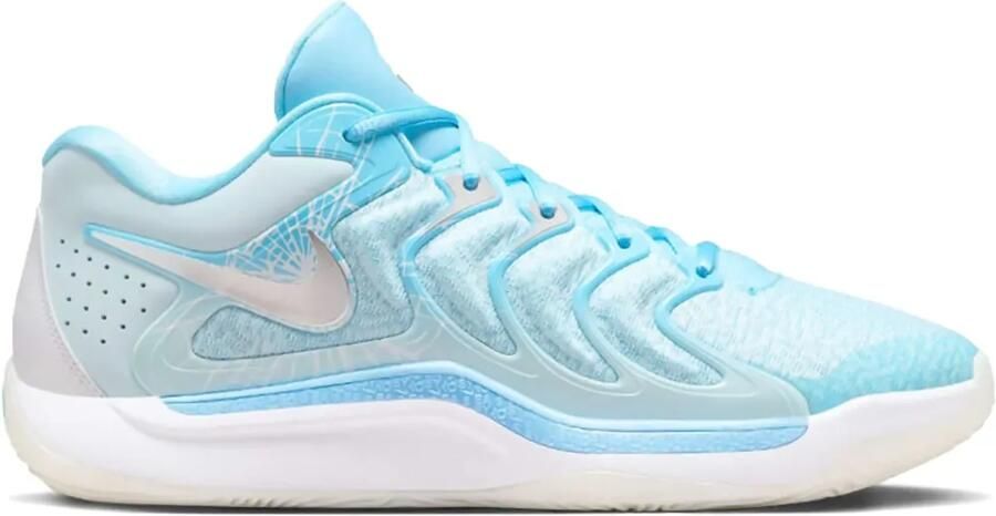 Nike KD17 "Christmas Aquarius Blue Glacier Blue Metallic Silver" sneakers Blauw