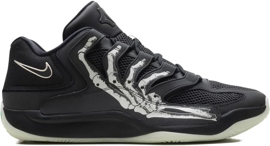 Nike KD18 sneakers met skeletprint Zwart