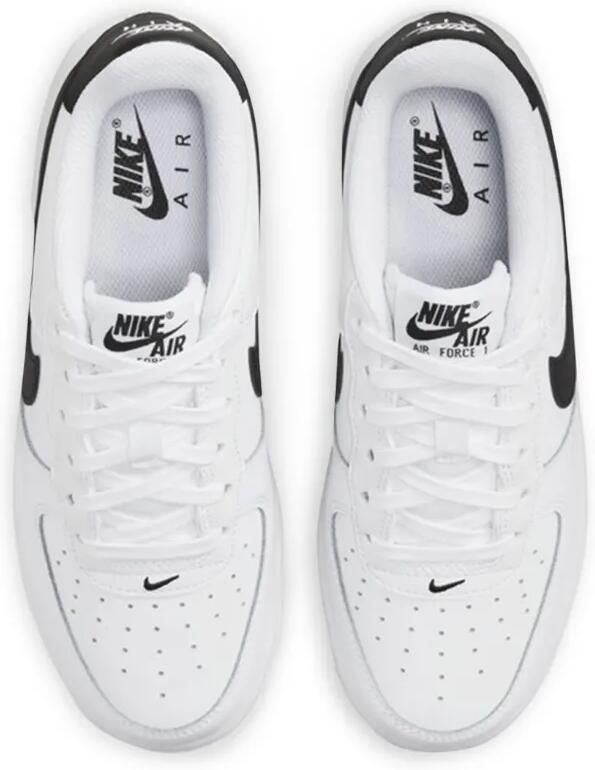 Nike Kids Air Force 1 Low '07 "White Black" sneakers Wit - Foto 3