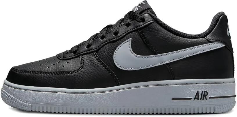 Nike Kids Air Force 1 Low "Black Wolf Grey" sneakers Zwart
