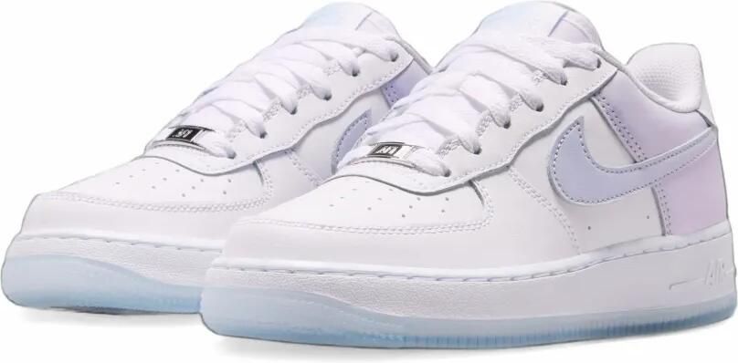 Nike Kids Air Force 1 Low sneakers met vlakken Wit