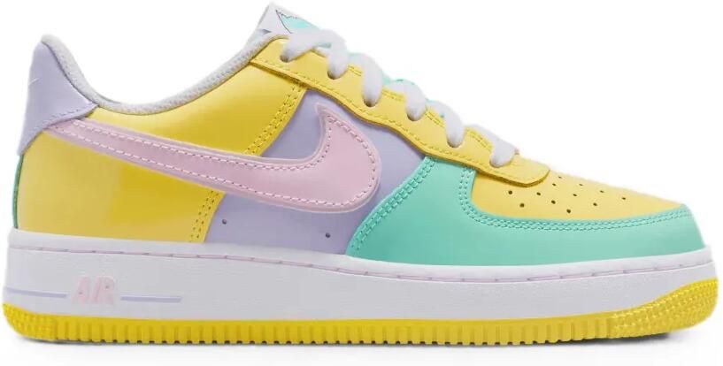 Nike Kids Air Force 1 low-top sneakers Geel