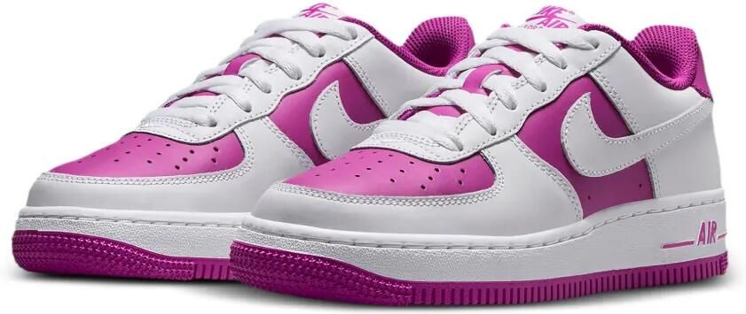 Nike Kids Air Force 1 Low "White Hot Fuchsia" sneakers Wit - Foto 5