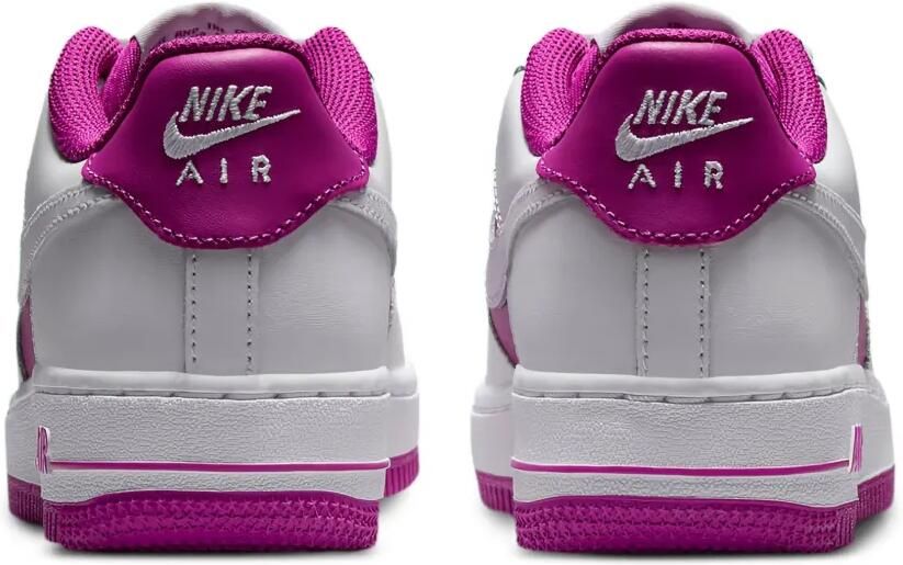 Nike Kids Air Force 1 Low "White Hot Fuchsia" sneakers Wit - Foto 3