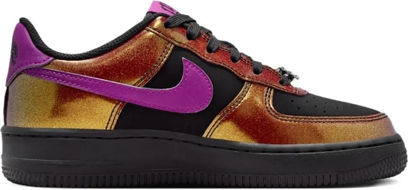 Nike Kids Air Force 1 LV8 "Glam Rock" Edition sneakers Zwart - Foto 2