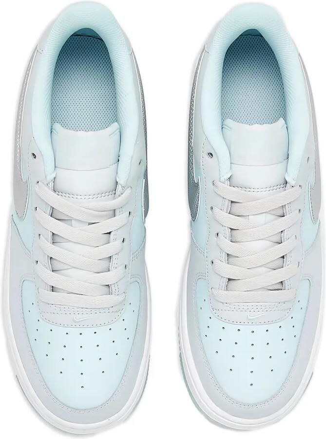 Nike Kids Air Force 1 "Pure Platinum Glacier Blue Metallic Silver" sneakers Grijs - Foto 2