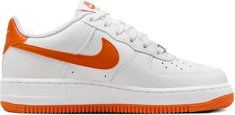 Nike Kids Air Force 1 "Pure Platinum Safety Orange" sneakers Wit