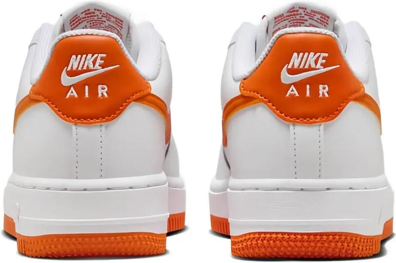 Nike Kids Air Force 1 "Pure Platinum Safety Orange" sneakers Wit - Foto 4