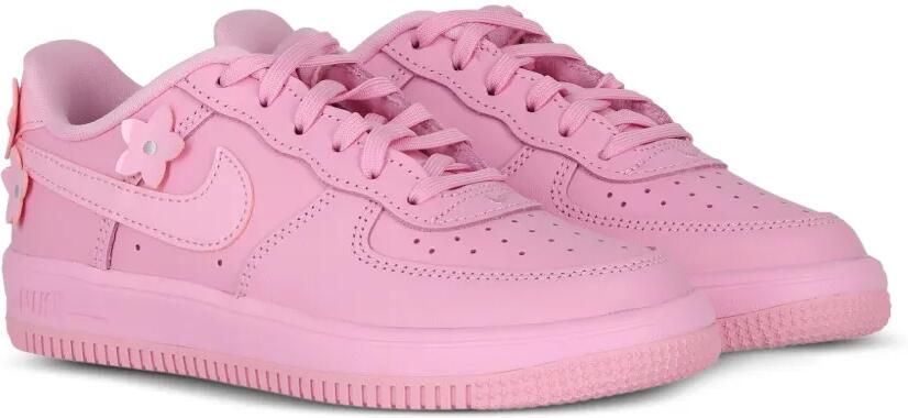 Nike Kids Air Force 1 sneakers met bloe -patch Roze