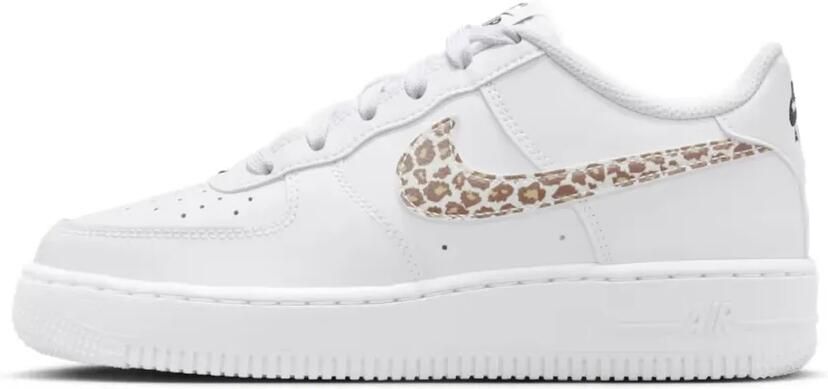 Nike Kids Air Force 1 sneakers met luipaardprint Wit - Foto 3
