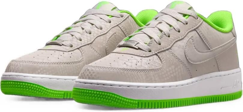 Nike Kids Air Force 1 sneakers met slangen-effect Grijs