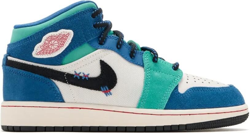 Nike Kids Air Jordan 1 Mid SE sneakers Blauw - Foto 4