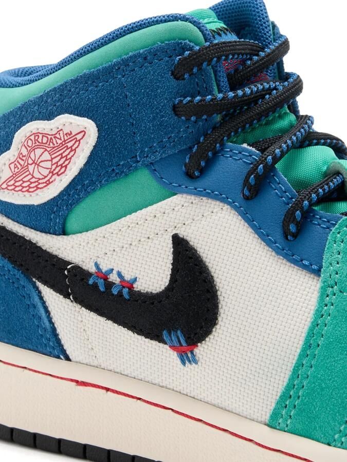 Nike Kids Air Jordan 1 Mid SE sneakers Blauw - Foto 2